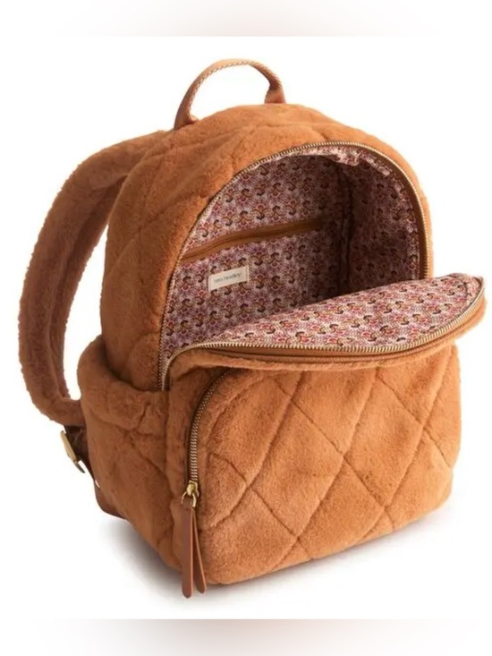 Vera Bradley x Wicked Quilted Plush Mini Backpack in Rust main image 15